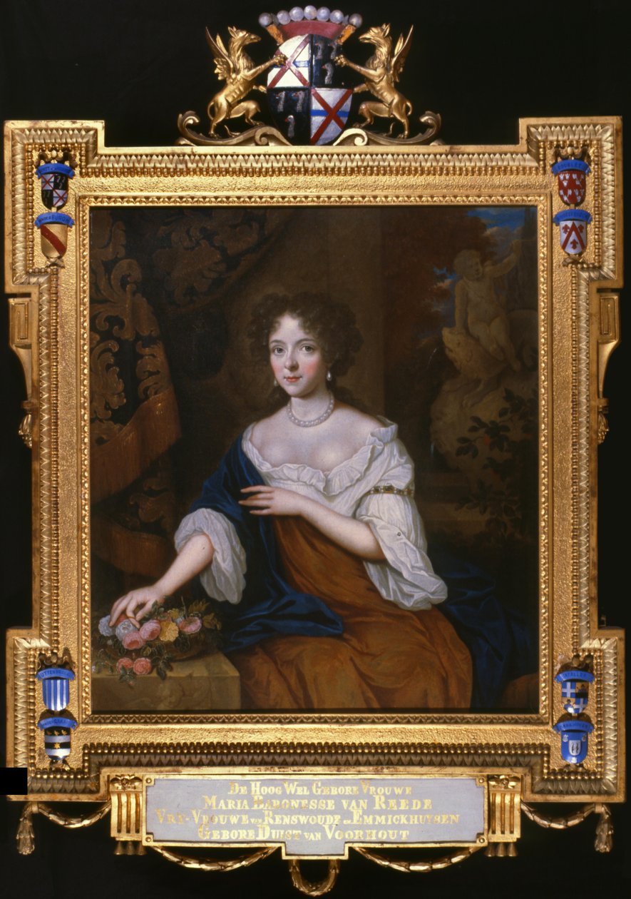 マリア・デュイスト・ファン・フォールハウトの肖像（1662-1754） 作： ヨハネス・ファン・ヘンスベルゲン