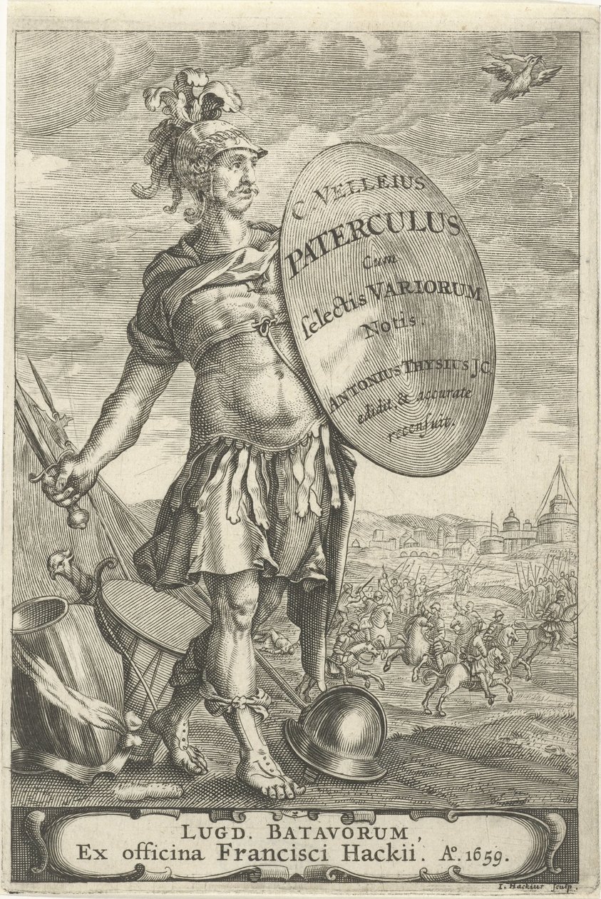 Romeinse krijgsman voor een slagveld Titelpagina voor Caius Velleius Paterculus cum Selectis Variorum Notis、1659 作： ジョン・ハッキウス