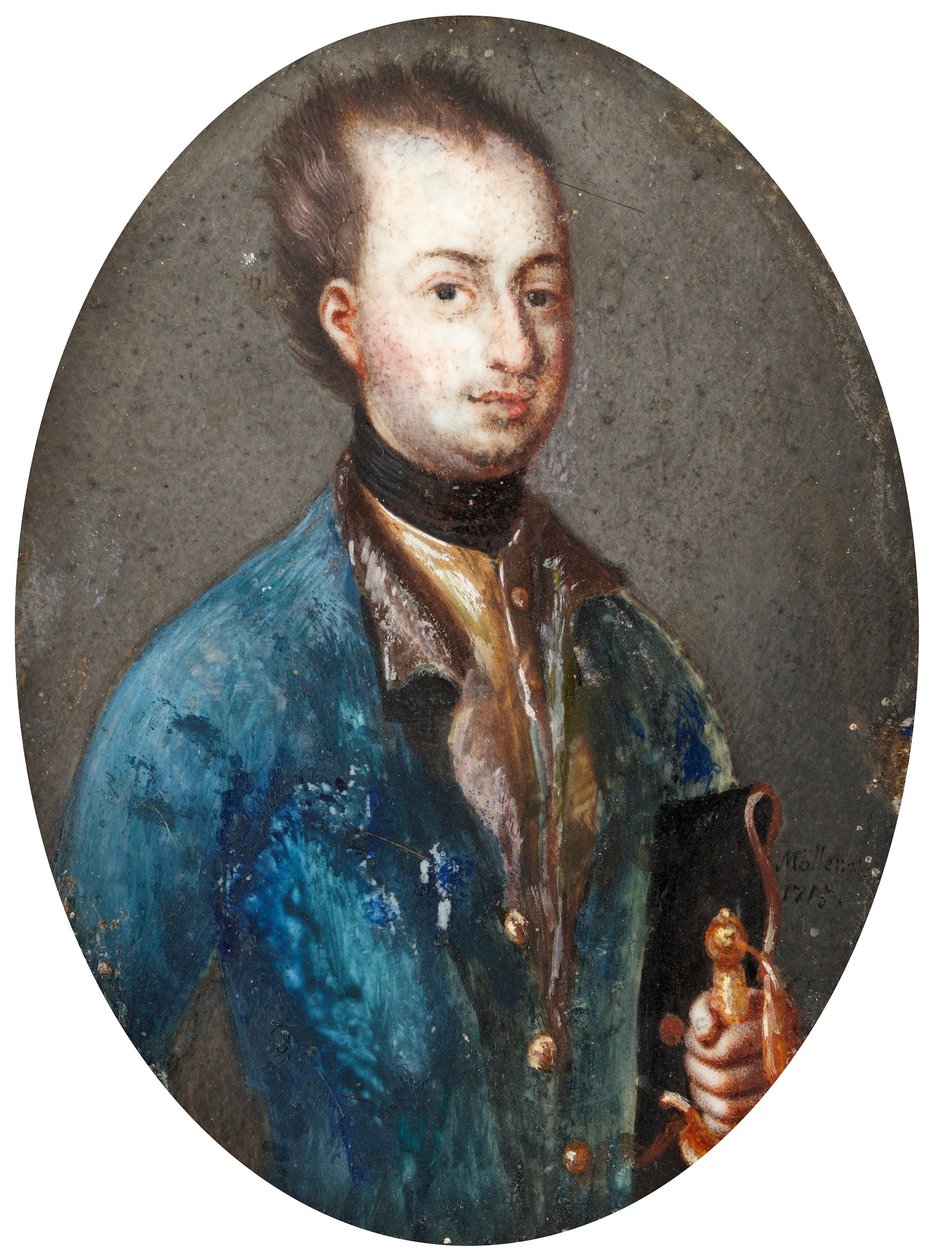 スウェーデン王チャールズ12世の肖像 1682-1718 作： JohannesHeinrichMöller