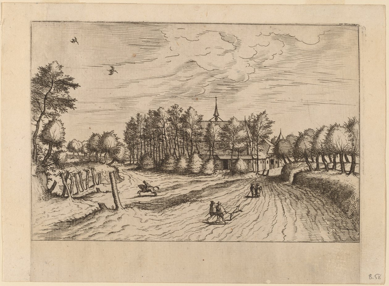 農場 作： Johannes van Doetechum、長老とルーカス