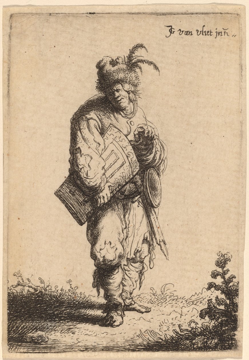 ハーディガーディプレーヤー 作： Johannes van Vliet