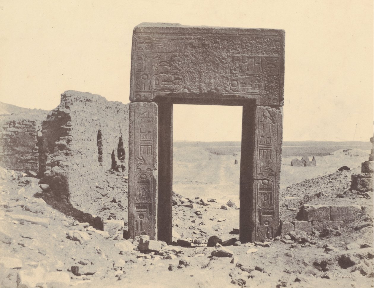（El Assasif、Porte de Granit Rose、No。2） 作： ジョン・ビーズリー・グリーン