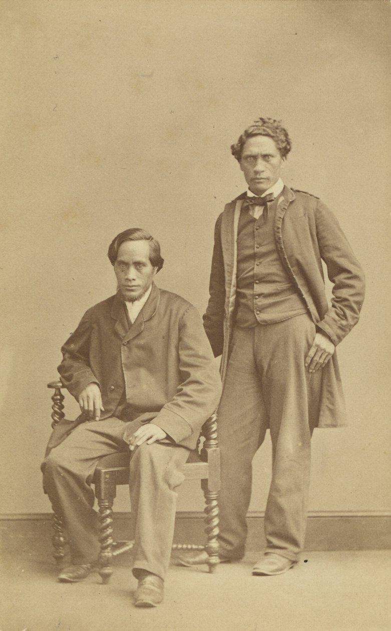 Copyright and Paratene te Bird、c.1863（albumen print） 作： ジョン・ビーティ