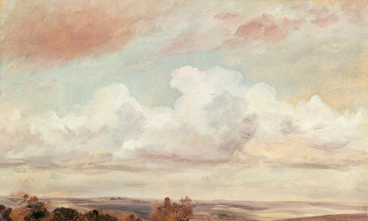 風景の上の積雲、1822年 作： ジョン・コンスタブル