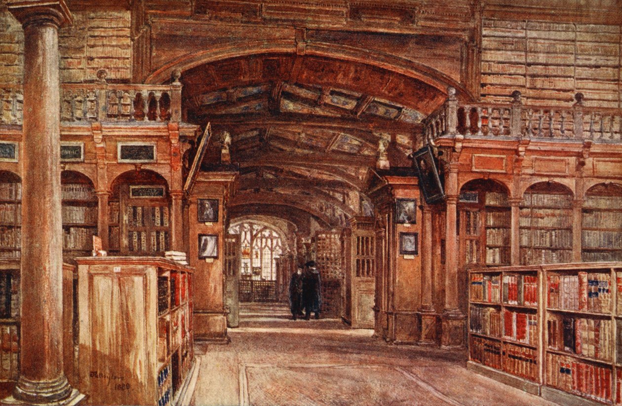 ボドリアン図書館の内部、1903 作： John Fulleylove