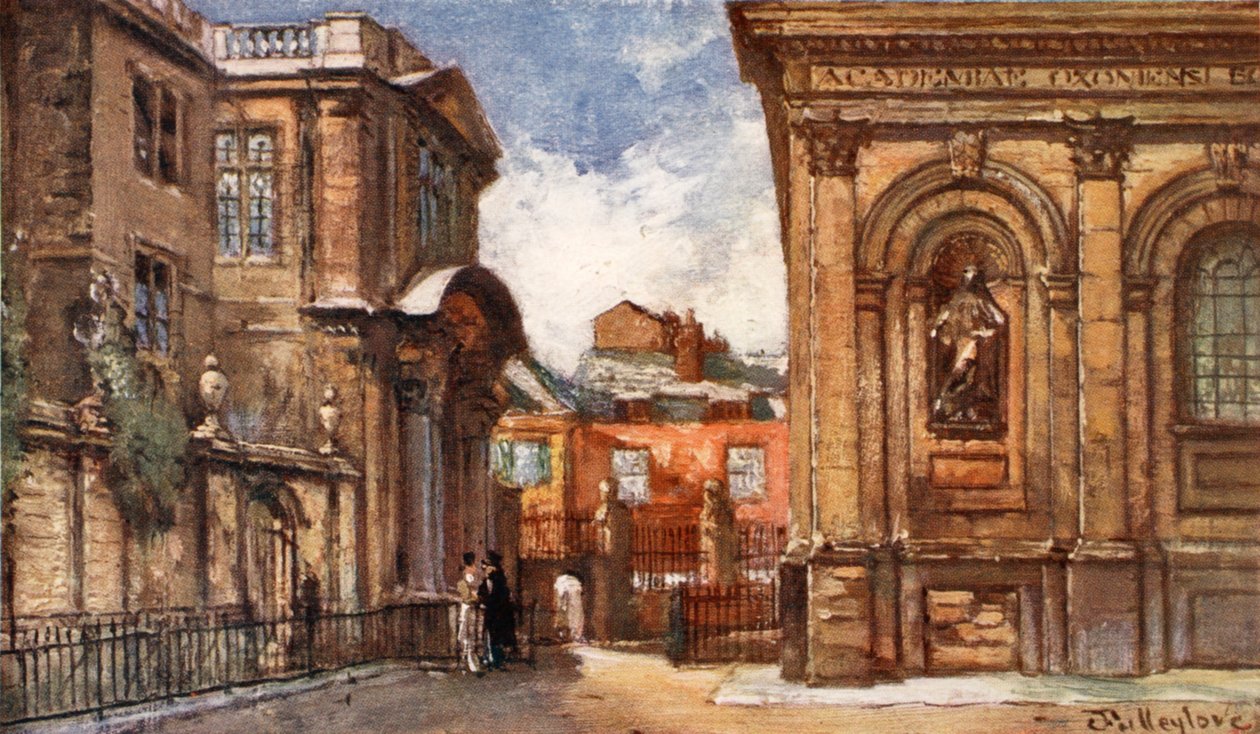 オールドアシュモレアン博物館とシェルドニアン劇場、1903 作： John Fulleylove