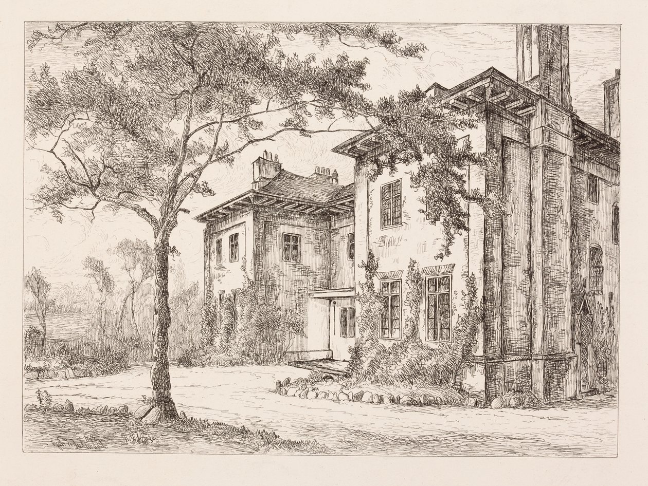 The Old Deanery、from &39;Remnants of Old Wolverhampton、Vol。 1 &39;、1880年に公開 作： ジョン・フルウッド