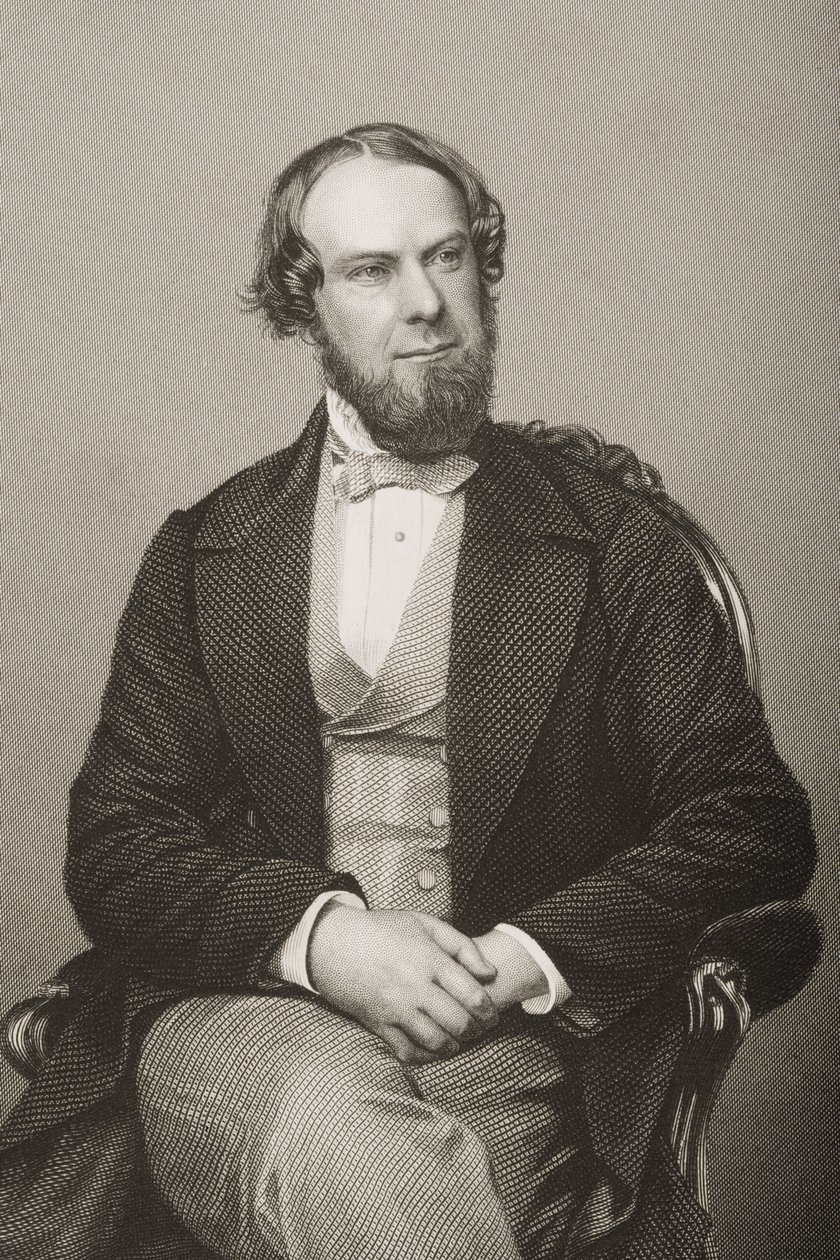 ジョンウォドハウス（1826-1902）写真からDJパウンドによって彫刻された1世紀のキンバリー伯爵、ロンドンで出版された「著名な人物のドローイングルーム、ボリューム2」から 作： ジョン・ジャベス・エドウィン・ペイズリー・メイオール