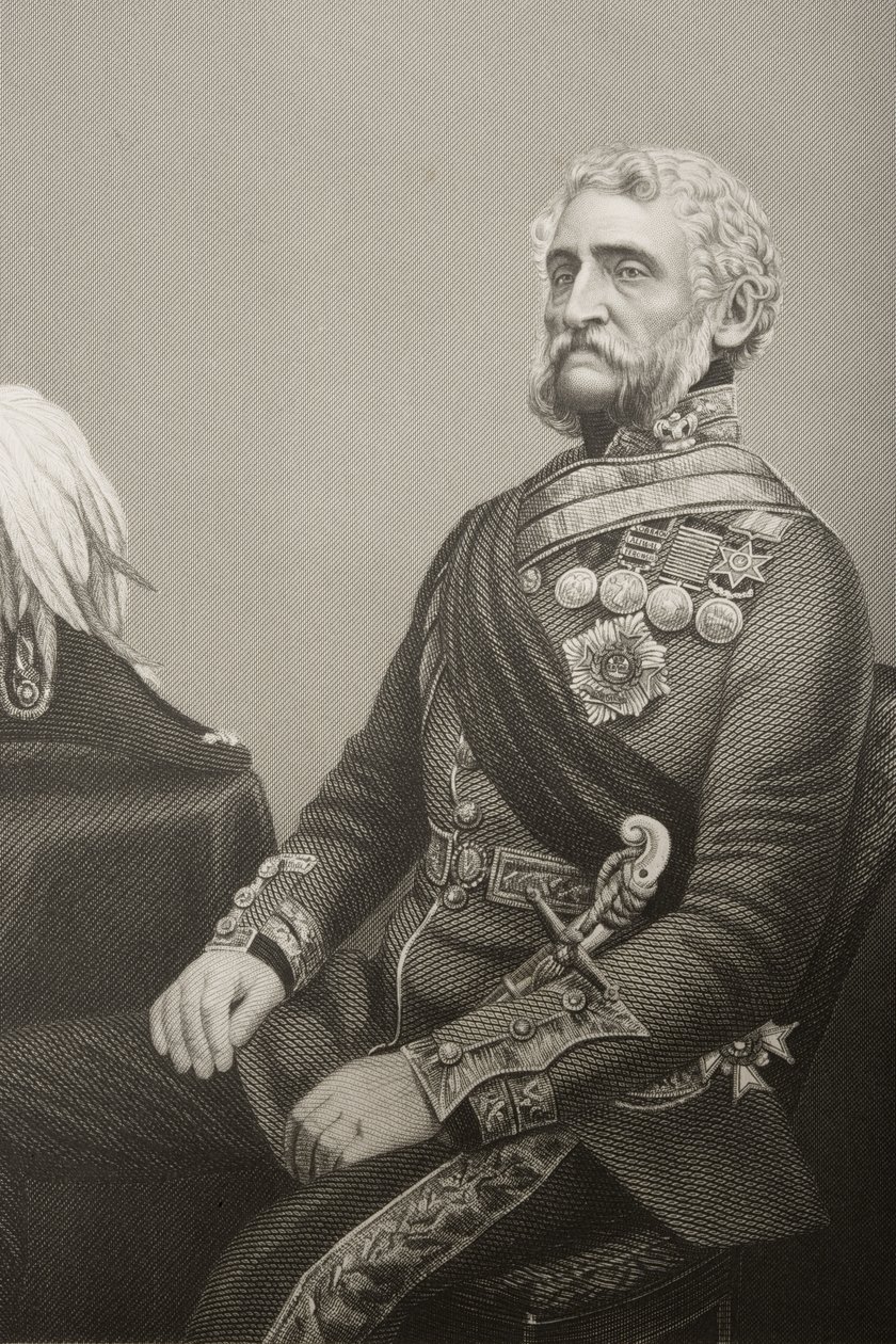ジョージハリーウェイクリンスミス（1787-1860）は、1860年にロンドンで出版された「著名な人物の応接室、第2巻」の写真からDJパウンドによって彫刻されました。 作： ジョン・ジャベス・エドウィン・ペイズリー・メイオール