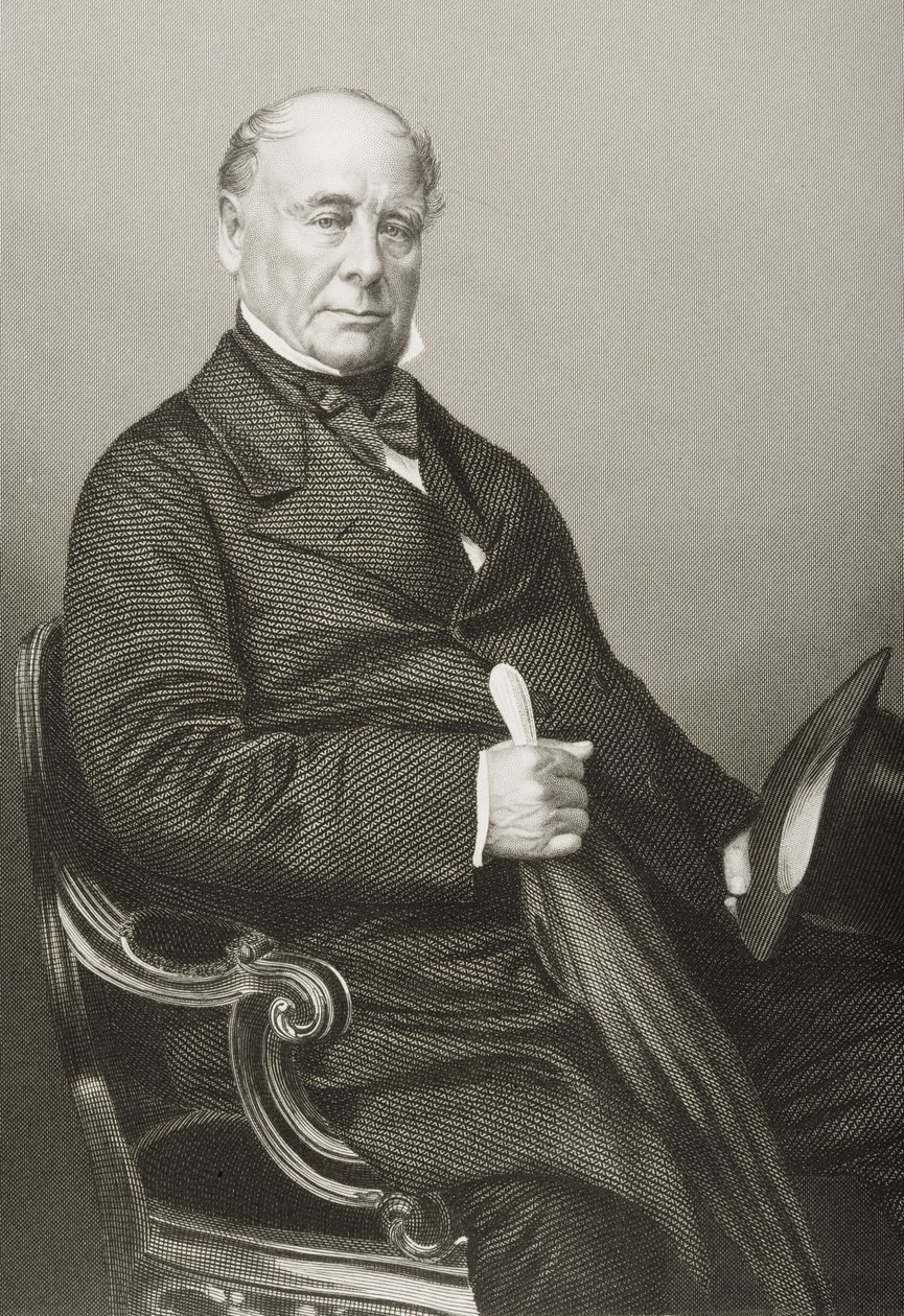 トーマスチャンドラーハリバートン（1796-1865）、1860年にロンドンで出版された「著名な人物の応接室、第2巻」の写真からDJパウンドが彫刻 作： ジョン・ジャベス・エドウィン・ペイズリー・メイオール