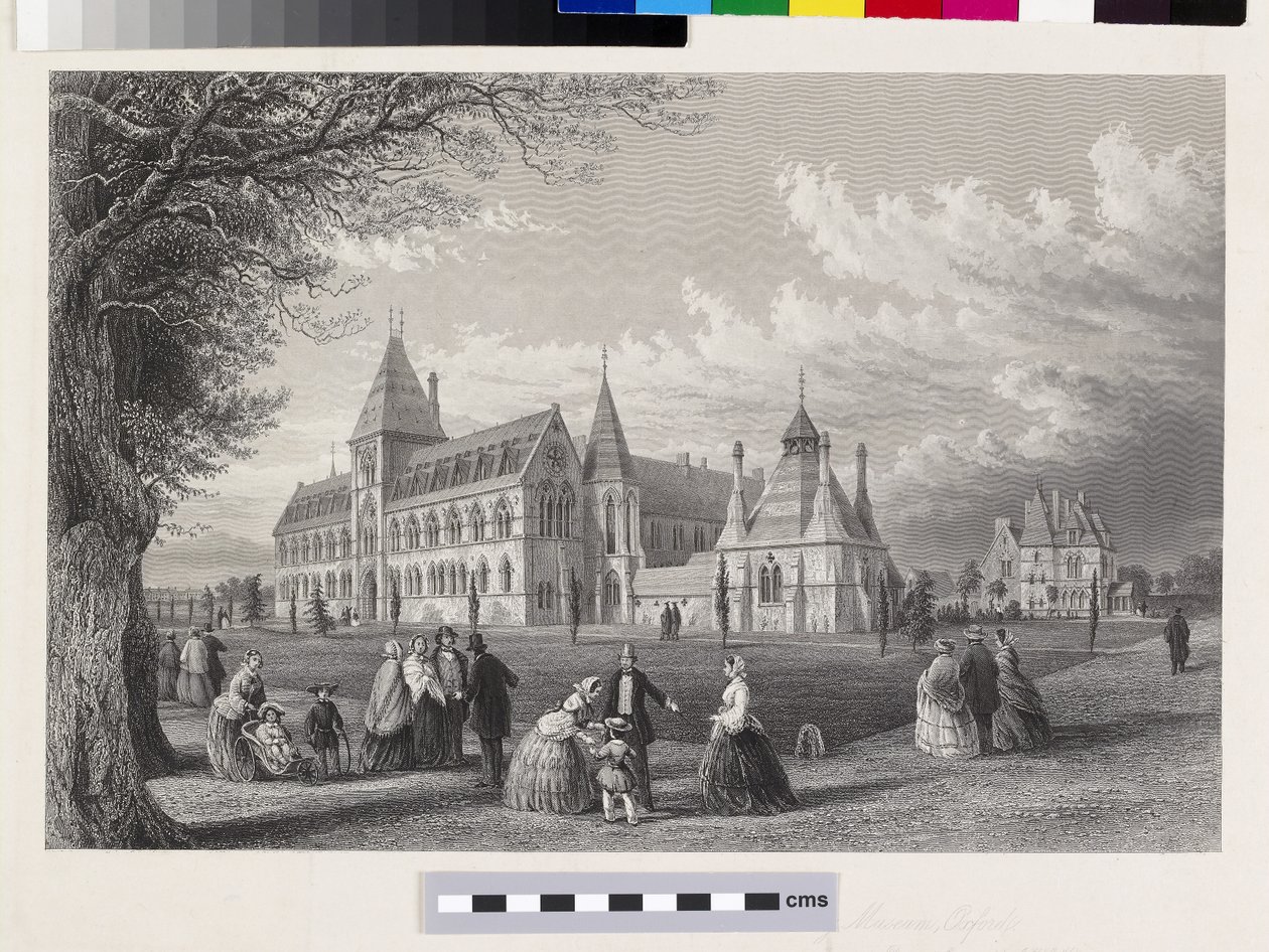 大学博物館：1860年、1860年のオックスフォードアルマナック 作： ジョン・ル・クー