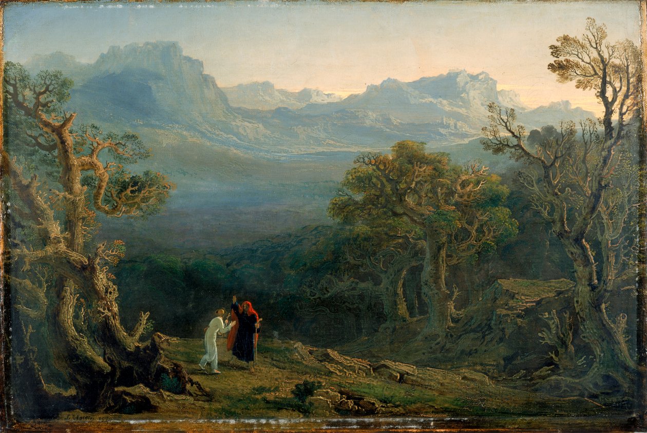 エドウィンとアンジェリーナ、1816 作： ジョン・マーティン