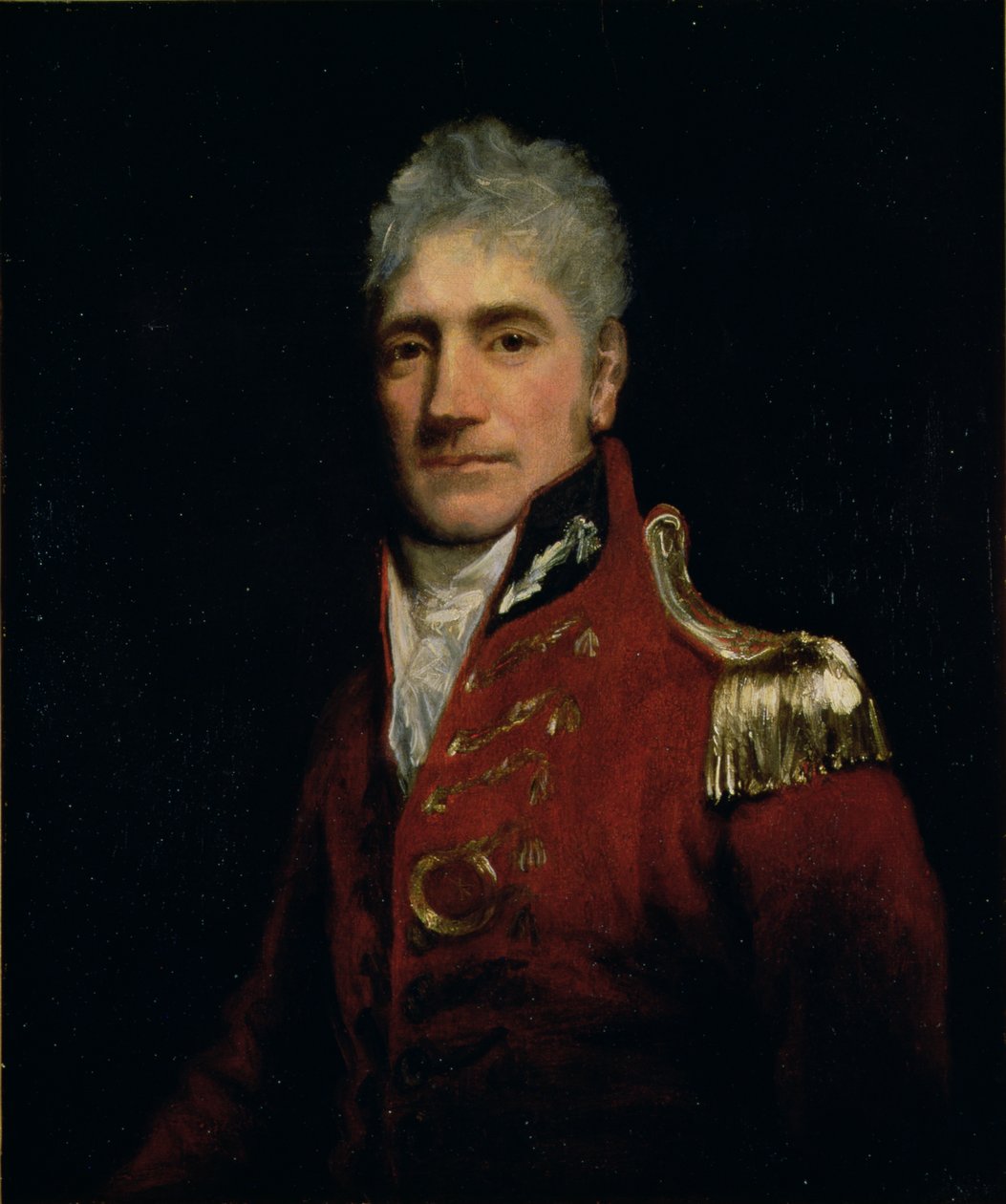 おそらく、ラクランマッコーリー少将（1761-1824）の肖像画、ニューサウスウェールズ州知事1809-21、「オーストラリアの父」、1805年頃 作： ジョン・オピー