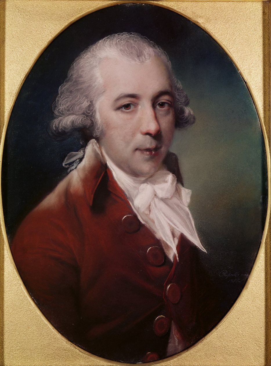 リチャードブリスリーシェリダンの肖像（1751-1816）1788（灰色の紙にパステル） 作： ジョン・ラッセル