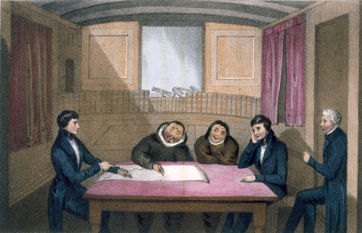 イクマリックとアペラグリウは1835年に将校の宿舎に引き寄せました 作： ジョン・ロス