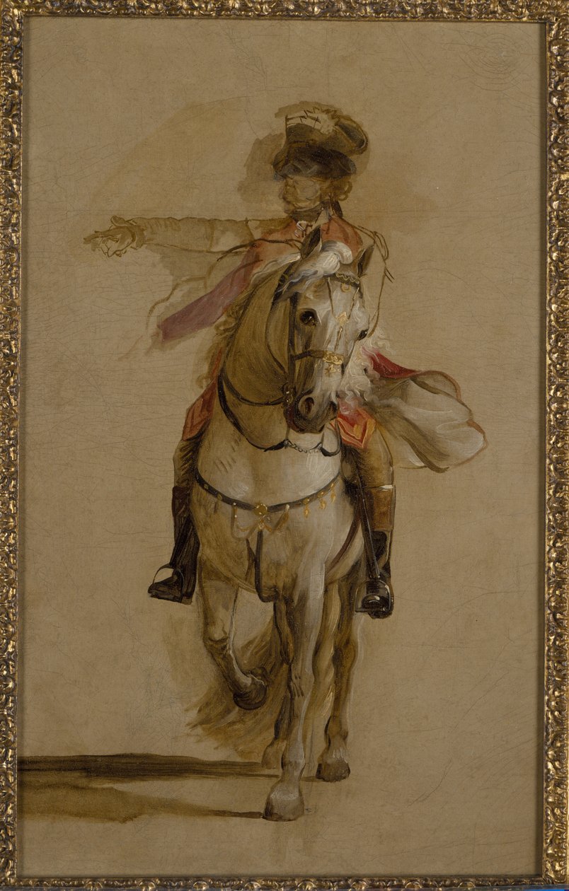グレイチャージャーのジョージアウグストゥスエリオット将軍、「ジブラルタルの包囲」の研究。 c.1787 作： ジョン・シングルトン・コプリー