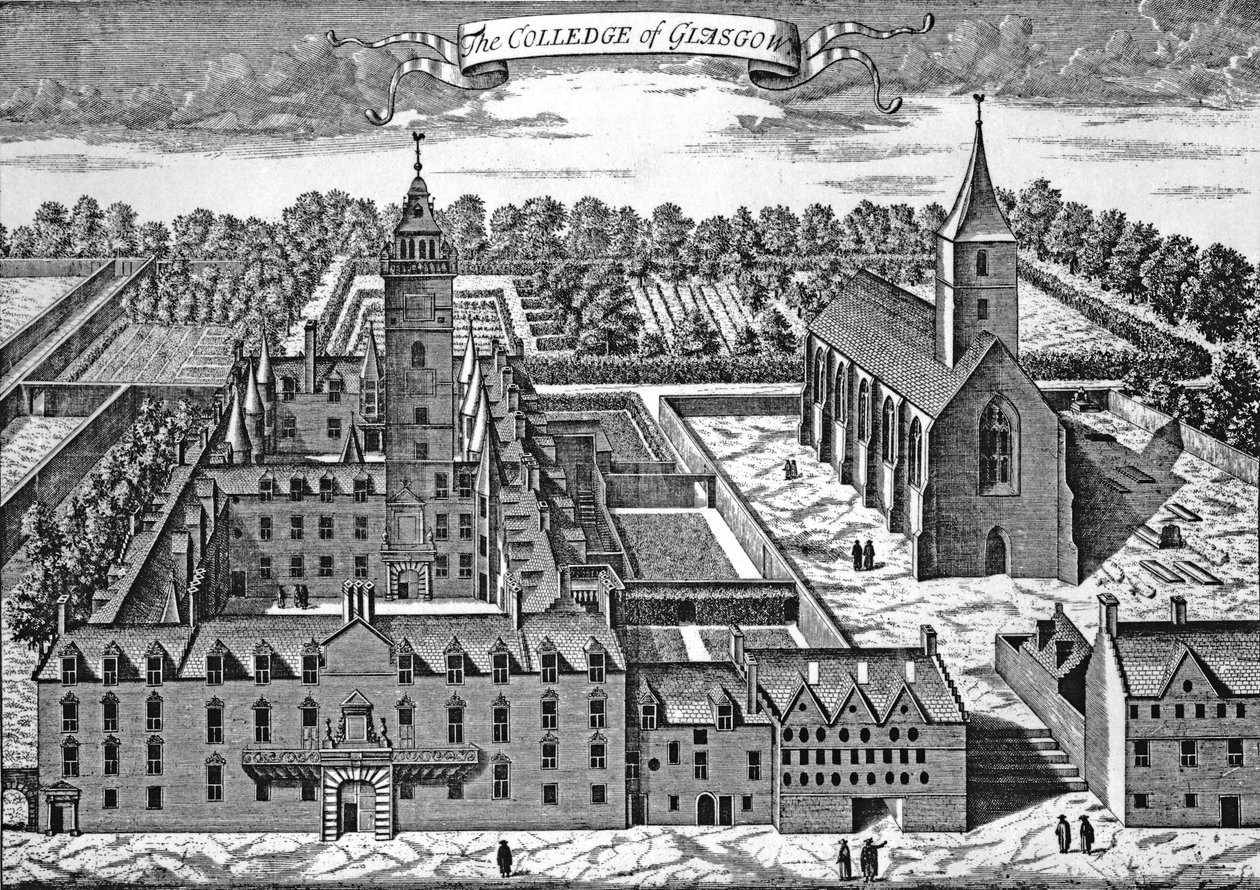 グラスゴーのコレッジ、「Theatrum Scotiae」、1693年 作： ジョン・スレイザー