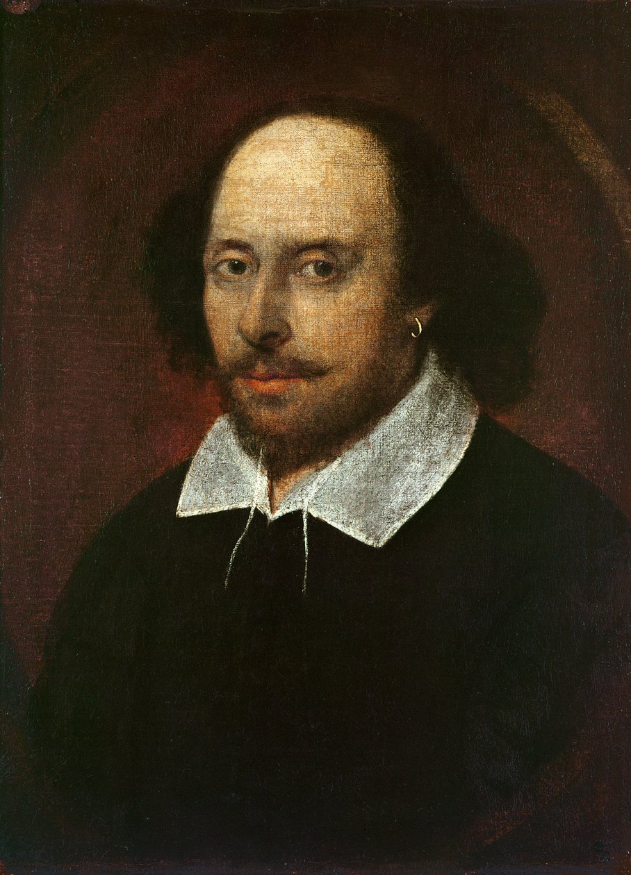 ウィリアム・シェイクスピアの肖像（1564-1616）c.1610 作： ジョン・テイラー