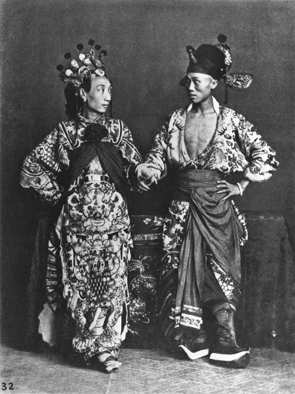 中国の俳優、1870年頃 作： ジョン・トムソン