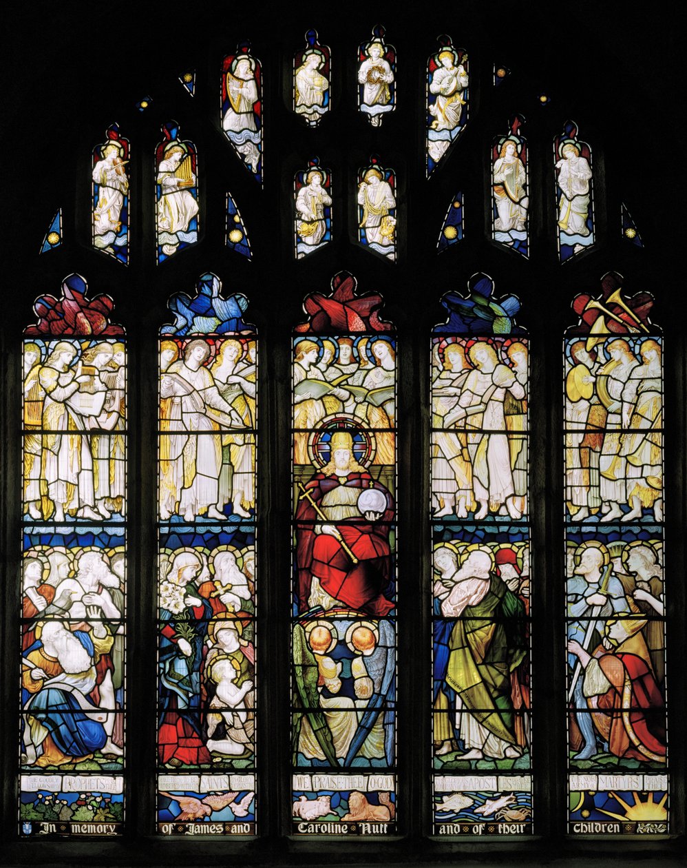 Te Deum、East Window、c.1888 作： ジョン・ウィリアム・ブラウン