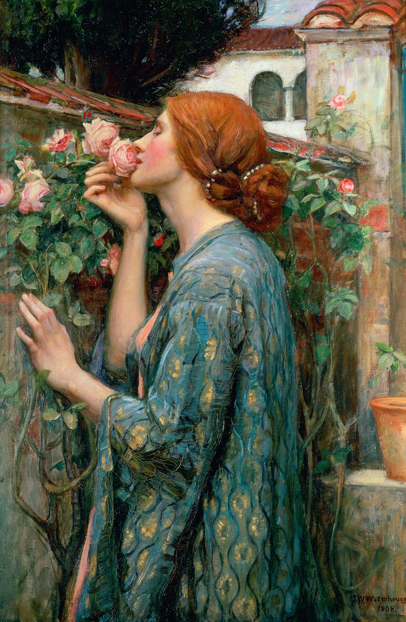 薔薇の魂1908 作： ジョン・ウィリアム・ウォーターハウス