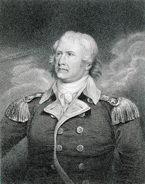 ウィリアム・モルトリー少将（1730-1805）エドワード・スクリブン（1775-1841）（エングレービング） 作： ジョン（後）トランブル