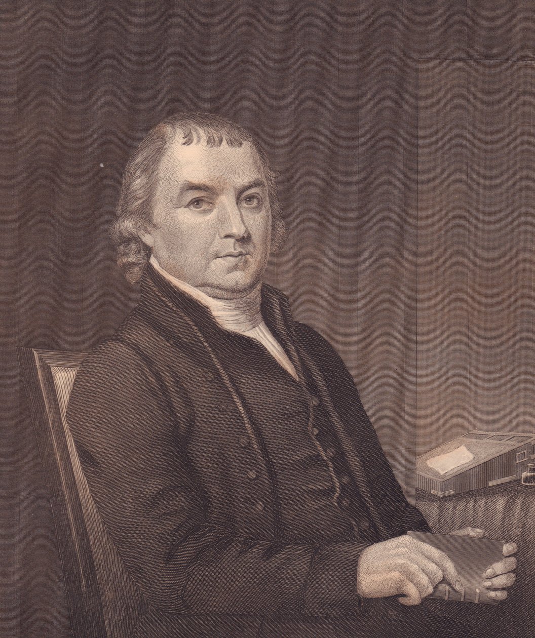 アメリカのメソジスト司教William Mc Kendree（1757-1835）の肖像、エングレーヴィング、1870年頃 作： ウォルターチャールズミルズ
