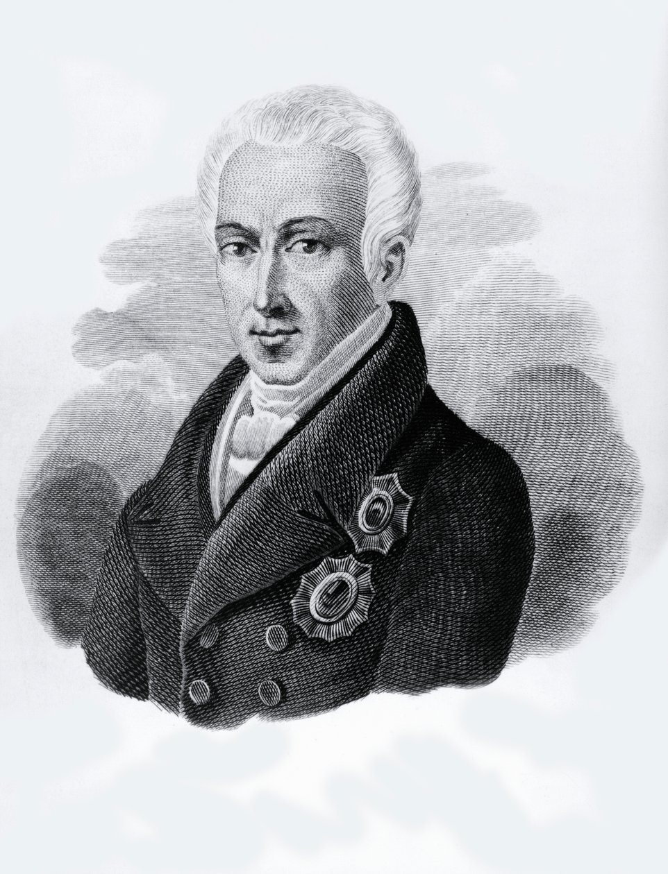 1828年から1831年までギリシャ共和国大統領を務めたイオアニス・アントニオス・カポディストリアス伯爵（1776-1831）の肖像（彫刻作品 作： ウォルターチャールズミルズ