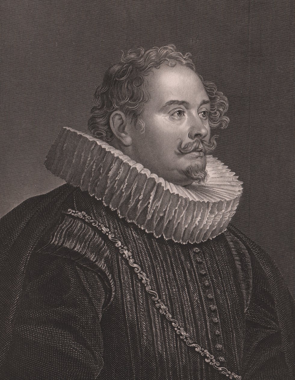 ドイツの彫刻家・出版者マルティン・エンゲルブレヒト（1684-1756）の肖像 ヴァン・ディックの絵画からD・J・パウンドがエングレーヴィング ペインのロイヤル・ドレスデン・ギャラリーより アルバート・ヘンリー・ペイン（H・ペイン ドレスデン・ライプツィヒ出版社）1840年頃の作品です。 作： ウォルターチャールズミルズ