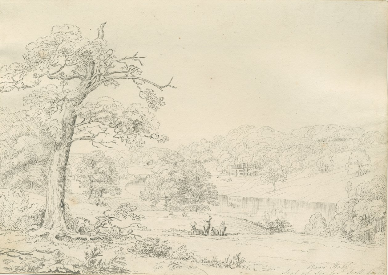 [素晴らしい]バーホール：ペン画、nd [1799-1854] 作： ジョン・オールポート