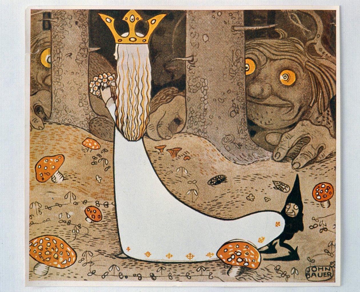 お姫様とトロール。 エルフとトロールの中から、1913 作： ジョンファーマー