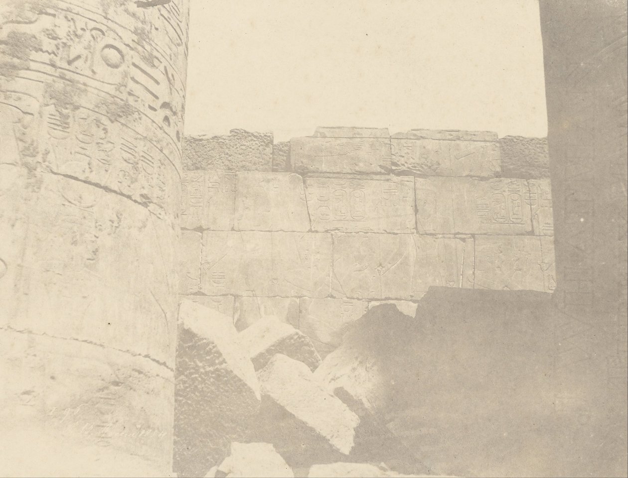 Karnac、Hypostyle Hall、North Wall（Inside Face） 作： ジョン・ビーズリー・グリーン