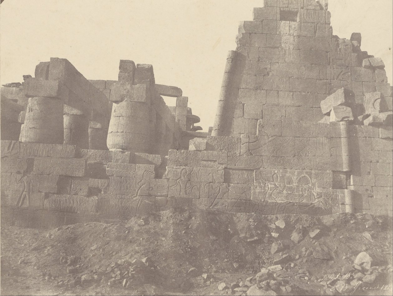 Karnac、Hypostyle Hall、North Wall、Exterior Face、N°1 bis 作： ジョン・ビーズリー・グリーン