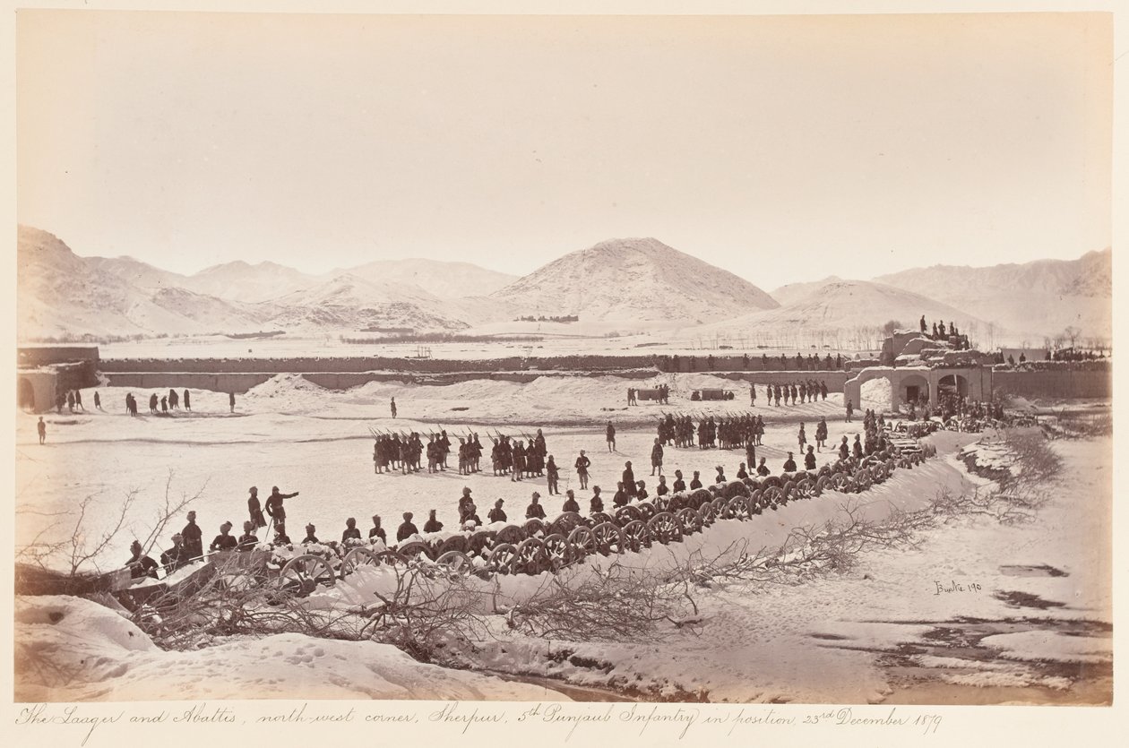 Laager and Abattis、Sherpur Cantonment、1879年12月 作： ジョン・バーク