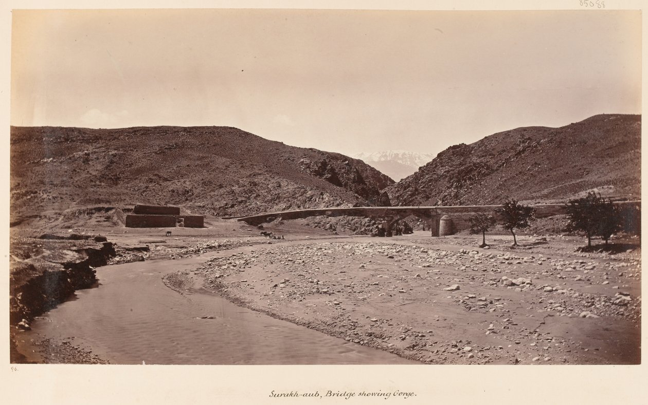 Surakh-aubの橋、1879年 作： ジョン・バーク
