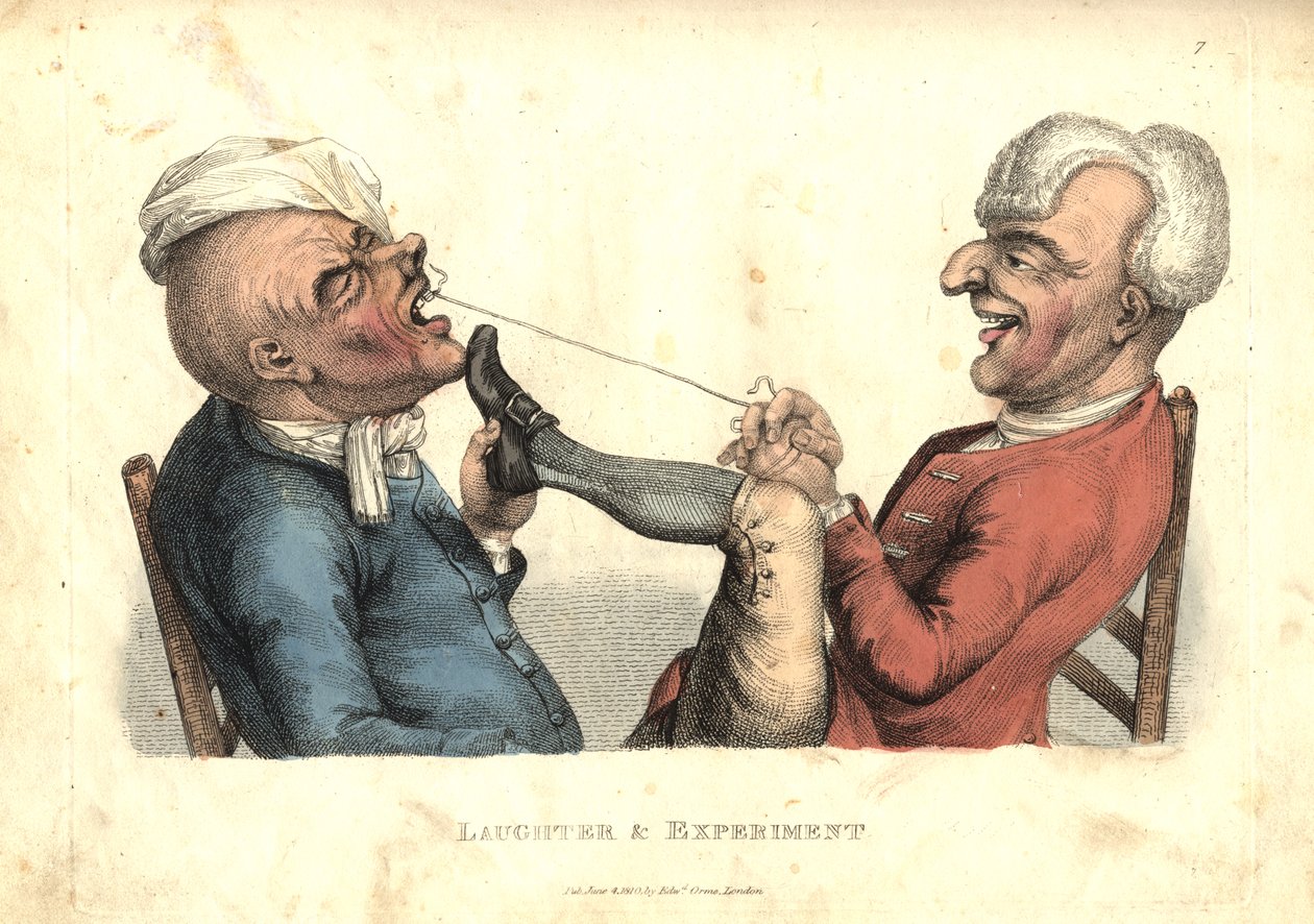 笑いと実験、1810年に公開された「The Passions Humorously Delineated」から 作： ジョン・コリアー