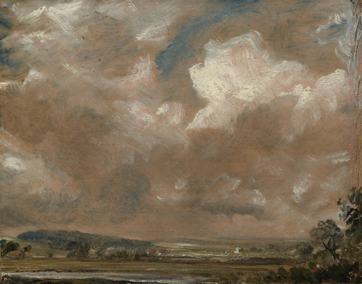 ハーナム・リッジ、ソールズベリー、c.1829 作： ジョン・コンスタブル