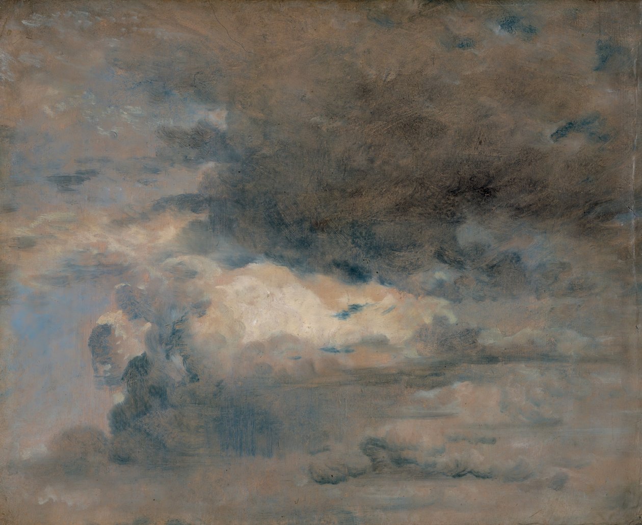 雲の研究 - 夕方、1822 年 8 月 31 日。 作： ジョン・コンスタブル