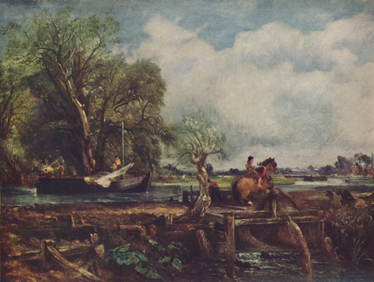 跳躍の馬、1825年、c1950。