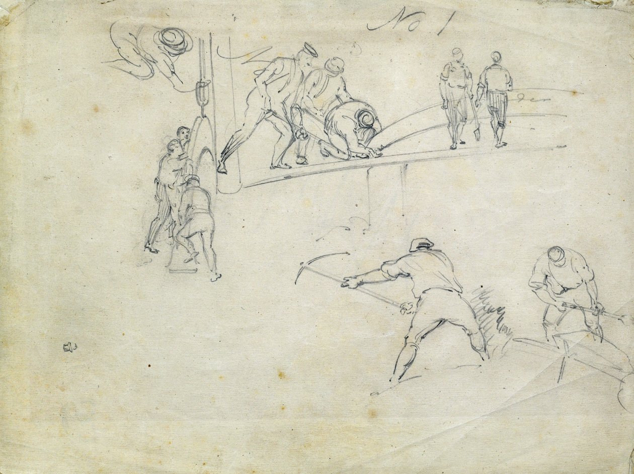 Construction of the London and Birmingham Railway, c.1835 (pencil on paper; composite sketch)   1463171   ja       japanese Successfully Translated  Original: Pheasants, Rock and Flowers (ink & colour on silk) Translat: Pheasants, Rock and Flowers (ink & c 作： ジョンクックボーン