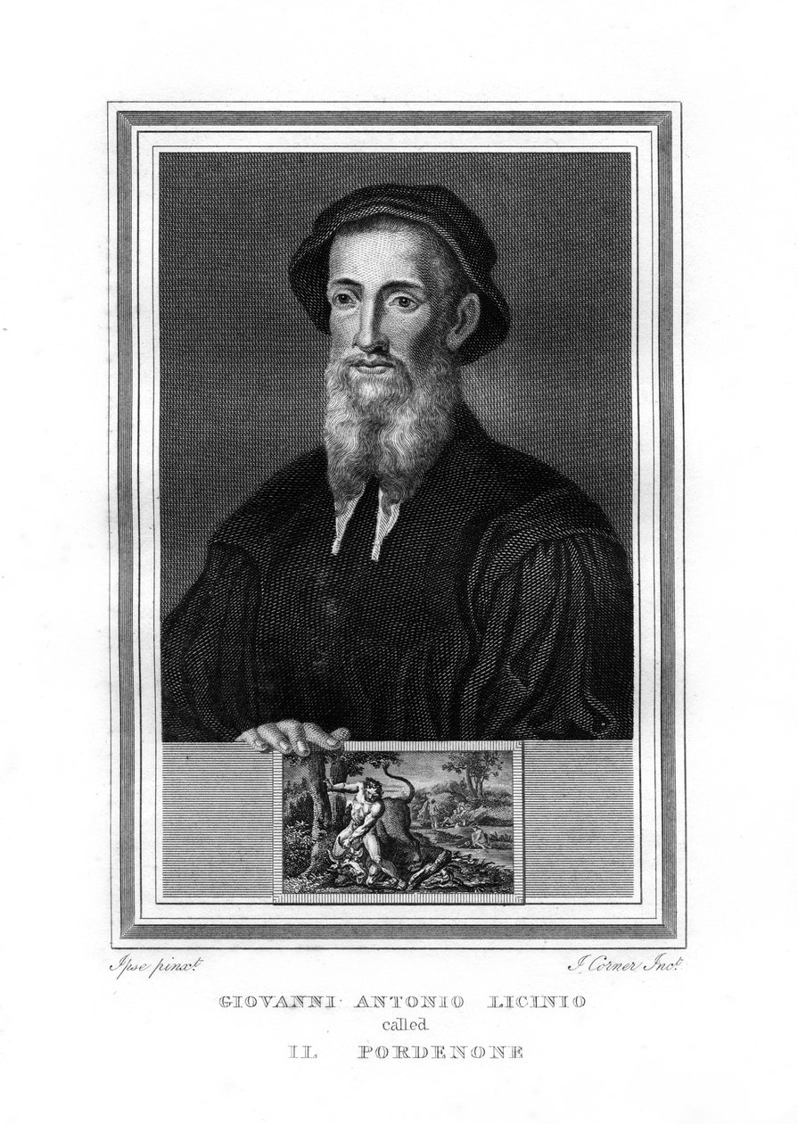 イルポルデノーネ、ヴェネチアンスクールのイタリア人画家、1825年。 作： ジョン・コーナー