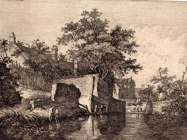 1821年にJ.&W.フリーマン社から出版された「The New Mills」の前身。 作： ジョン・クローム