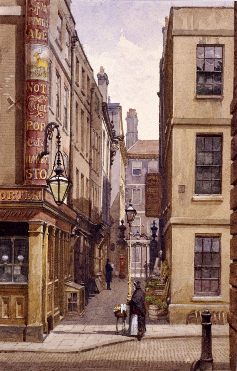 Stag Public House, Devereux Court, London, 1887年 作： ジョン・クロウザー