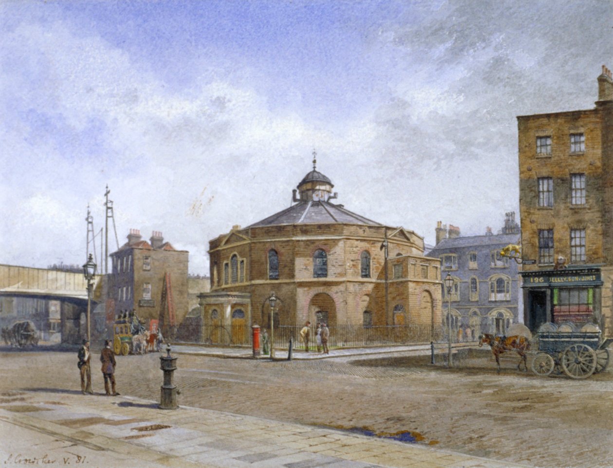 サリー・チャペル、no 196 Blackfriars Road, Southwark, London, 1881年 作： ジョン・クロウザー
