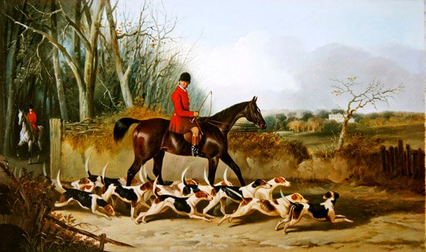 Crocteth Harriers, back of Stanfield（油彩・キャンバス） 作： ジョン・ダルビー