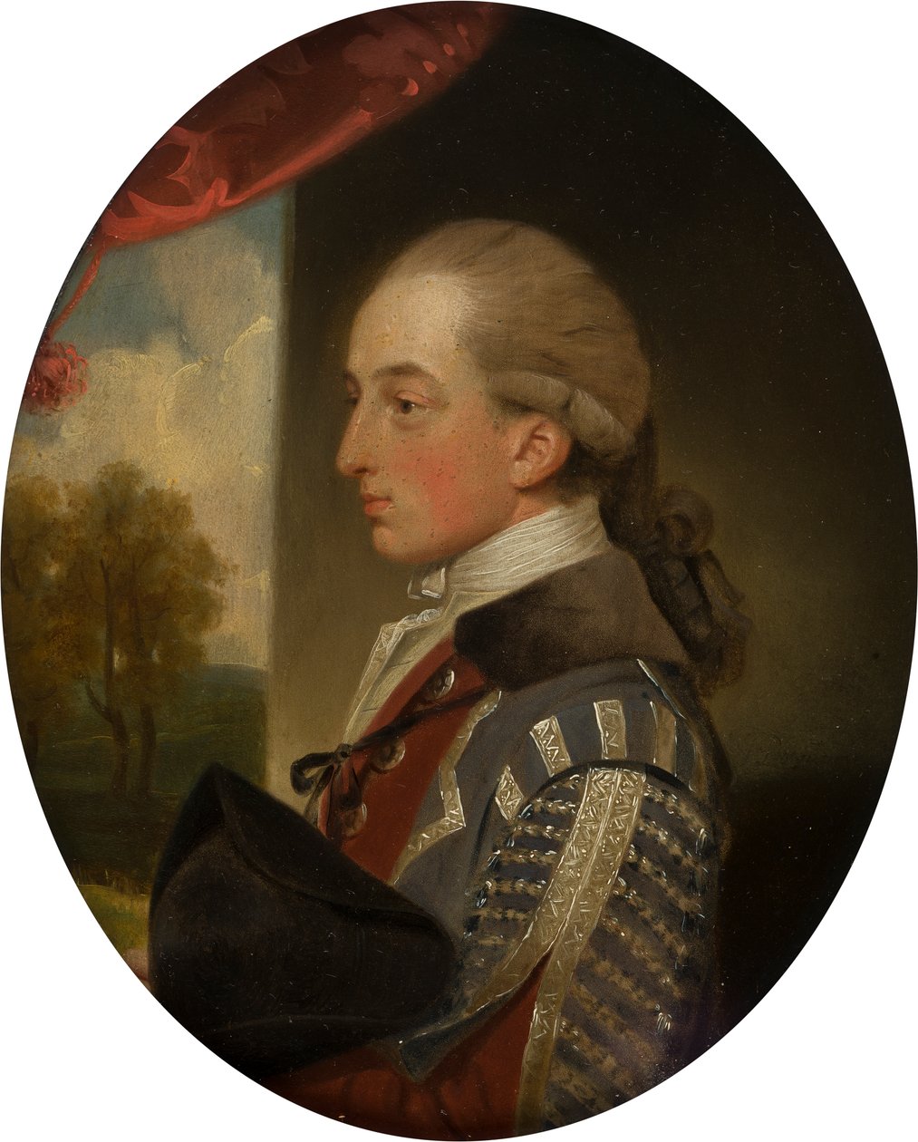 ヘンリー・ブリッジマンの肖像（1757-1782）、1770-82年頃（銅に油彩） 作： ジョン・ダウンマン