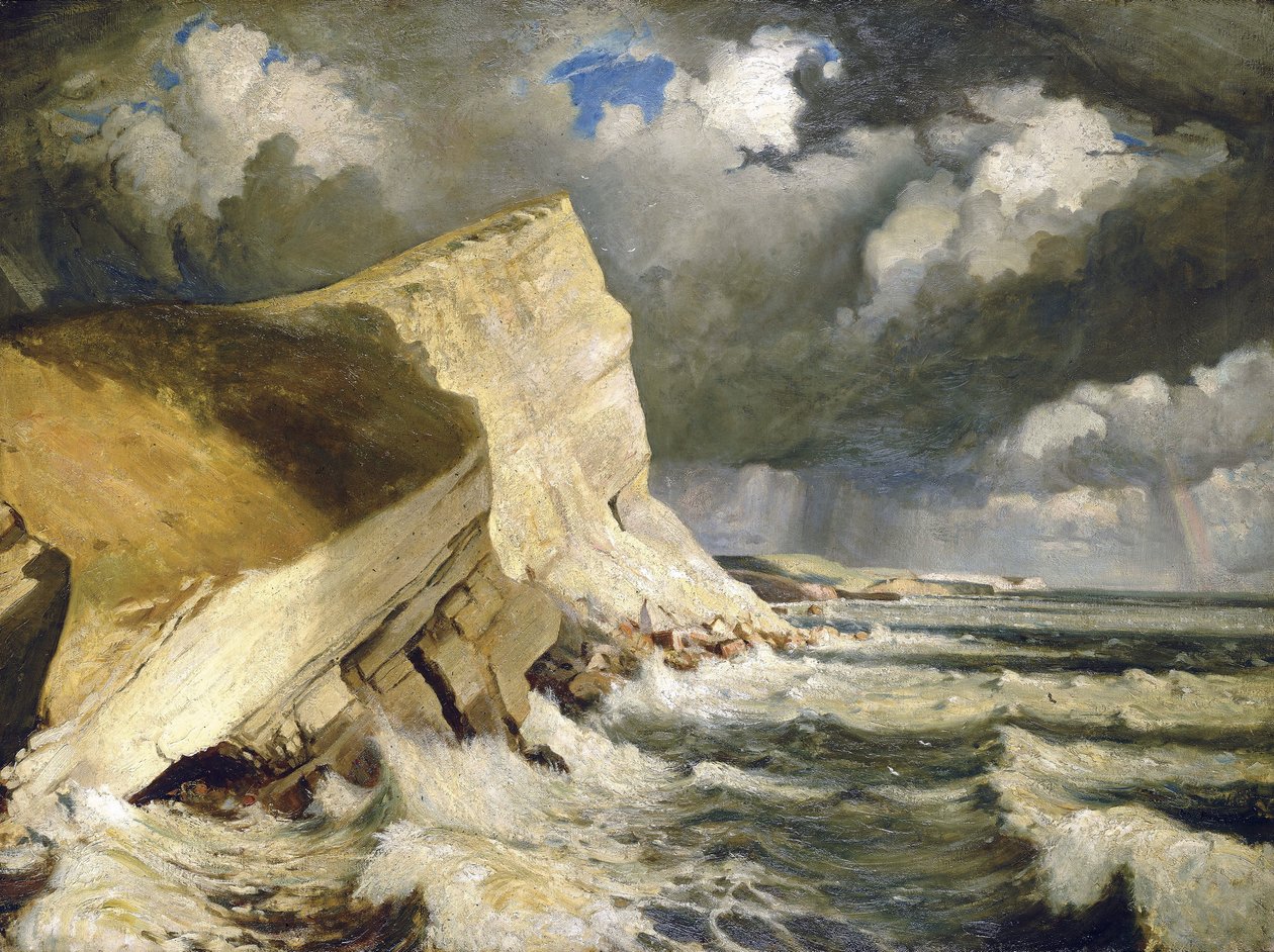 ドーセット（イギリス）のラルワース・クリーク。ハーバート・バーナード・ジョン・エヴェレット（1876-1949）作 油彩・キャンバス 作： ジョンエベレット