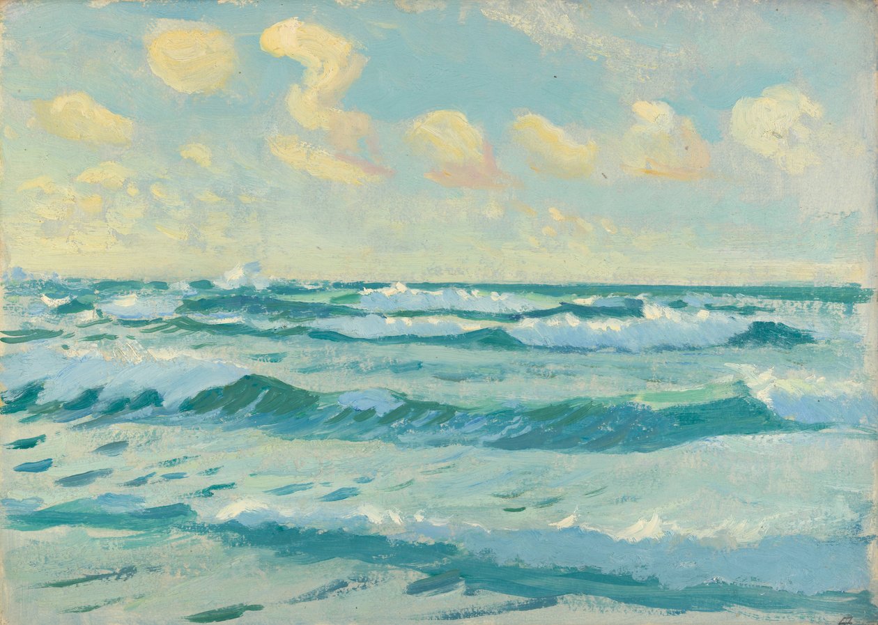 海景、19世紀後半から20世紀半ば（紙に油彩） 作： ジョンエベレット