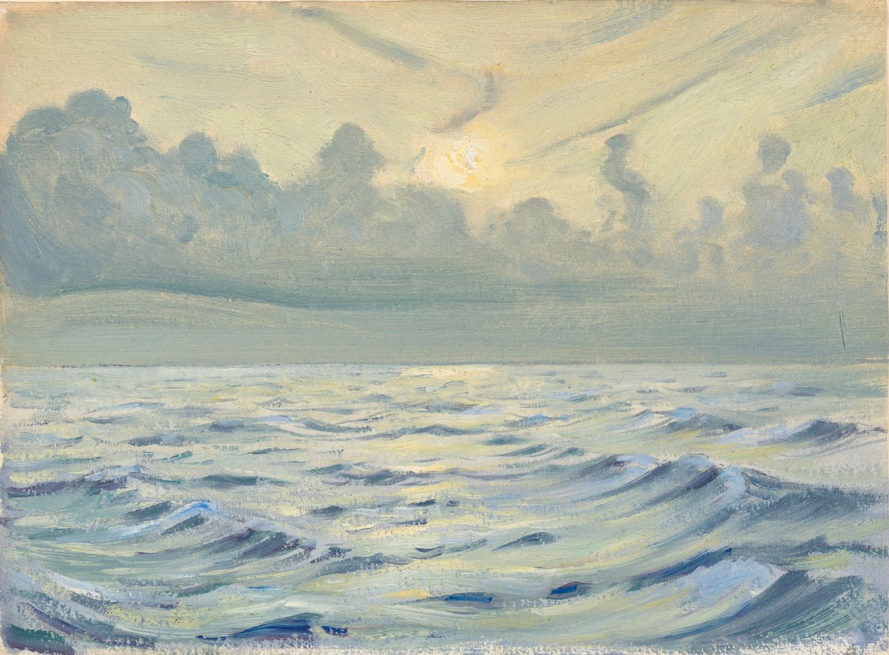 海景、19世紀後半から20世紀半ば（紙に油彩） 作： ジョンエベレット