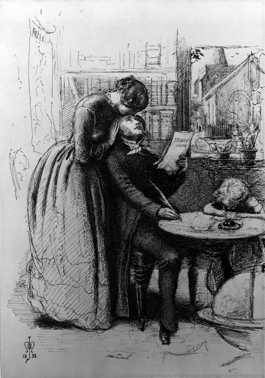 愛のために結婚、1853 作： ジョン・エバレット・ミレー